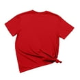 thumbnail image 3 of T-shirts pour Femmes Trapstar T-Shirt Imprimé pour Femmes Décontracté Graphique Filles Juniors Manches Courtes T-Shirt Fantaisie Hauts avec Col Rond (Rouge, P), 3 of 3