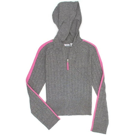 No Boundaries - Juniors Cabled Baby Hoodie