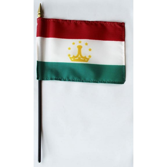 Tajikistan - 4"X6" Stick Flag