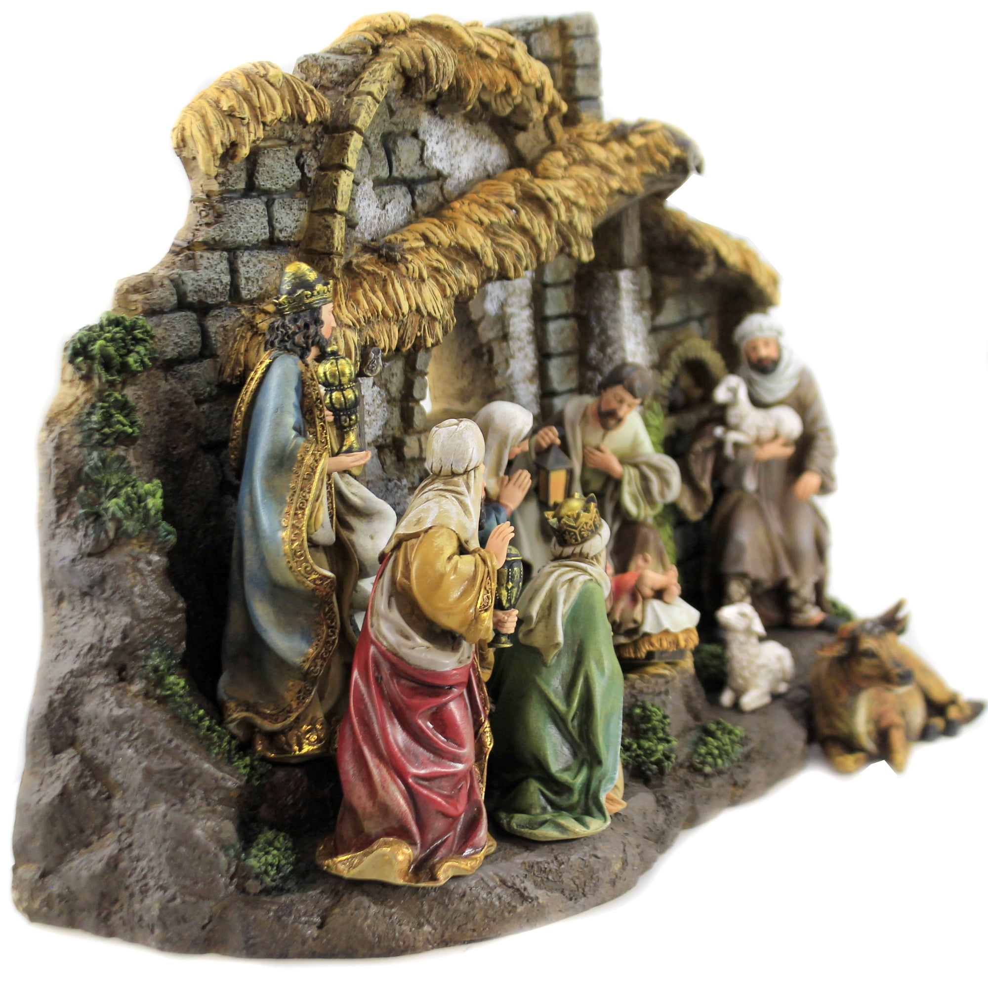 Roman 3-Piece ICY Crystal 3 Kings Christmas Nativity Figures 15