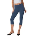 thumbnail image 3 of 7/8 Length Women's High Waist Yoga Capris Buttery Soft Tummy Control Booty Exercise Workout Leggings Comfortable Athletic Pants for All Activities, 3 of 5