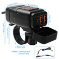 thumbnail image 3 of ALLTIMES Motorcycle Dual USB Charger, QC3.0 Fast Charging, for DC12V Cars Ships Off-road Vehicles Snowmobiles etc, Waterproof, 3 of 8