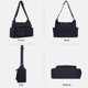 thumbnail image 3 of Canvas Shoulder Bags For Women, Large Capacity Solid Soft Denim Leisure Travel Bag Multiple Pockets Denim Crossbody Bag Denim Bags, 3 of 4