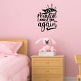thumbnail image 1 of VWAQ Fix Your Ponytail and Try Again Inspirational Wall Decal Motivational Quote Kids Room Decor, 1 of 1