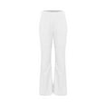 thumbnail image 5 of safuny Women's Workwear Cargo Pants with Pcoket Girls Solid Color Teen Relaxed High Waist Trousers Trendy Casual Comfy Zipper Button White L, 5 of 8