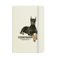 thumbnail image 1 of Doberman Féroce Oreille Animal Cahier Officiel Tissu Couverture Rigide Journal Journal Journal, 1 of 3