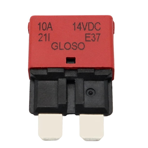 Kuymtek Fusible Hoja Disyuntor ATC Reinicio Automático 28 V para Barco Marino Automóvil (10A)
