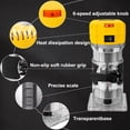 thumbnail image 3 of Starwal 800W Compact Wood Router with 1/4" Collet, Adjustable Depth, 30,000 RPM, Includes Guides & Wrenches for Trimming, Grooving & Woodworking, 3 of 7