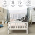 thumbnail image 3 of Zimtown Toddler & Kids Bed Bedroom Wood Furniture with Rails Multi-Color, 3 of 10