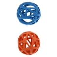 thumbnail image 1 of Paquete De 2 Pelotas Para Perros: Juguetes Para Ejercicios De Masticación Y Extracción De Para Mass Azules Y Naranjas Yuyangstore Juguete para masticar perro mascota, 1 of 8