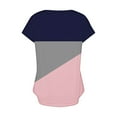 thumbnail image 4 of YHAJDS Womens Summer Tops Short Sleeve V Neck Casual Blouse Trendy Summer Top Daily Shirt, 4 of 5