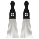 thumbnail image 1 of 2 Pcs Mens Comb Modeling Comb Smooth Picks Comb Comb Curly Hair Fist Pick Hair, 1 of 4