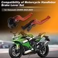 thumbnail image 2 of Palancas de Freno de Embrague para Kawasaki ZX4RR 2023-2025 6 Velocidades Ajustables Rojo, 2 of 7