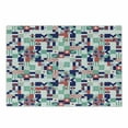 thumbnail image 1 of Mid Century Cutting Board, Rich Contemporary Mosaic of Funky and Pastel Shapes, Decorative Tempered Glass Cutting and Serving Board, Small Size, Dark Purple Dark Coral, by Ambesonne, 1 of 1