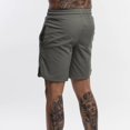 thumbnail image 5 of LYMAYTER Men's Solid Color Shorts Quick Dry Shorts Breathable Shorts Fitness Shorts S-3XL, 5 of 8