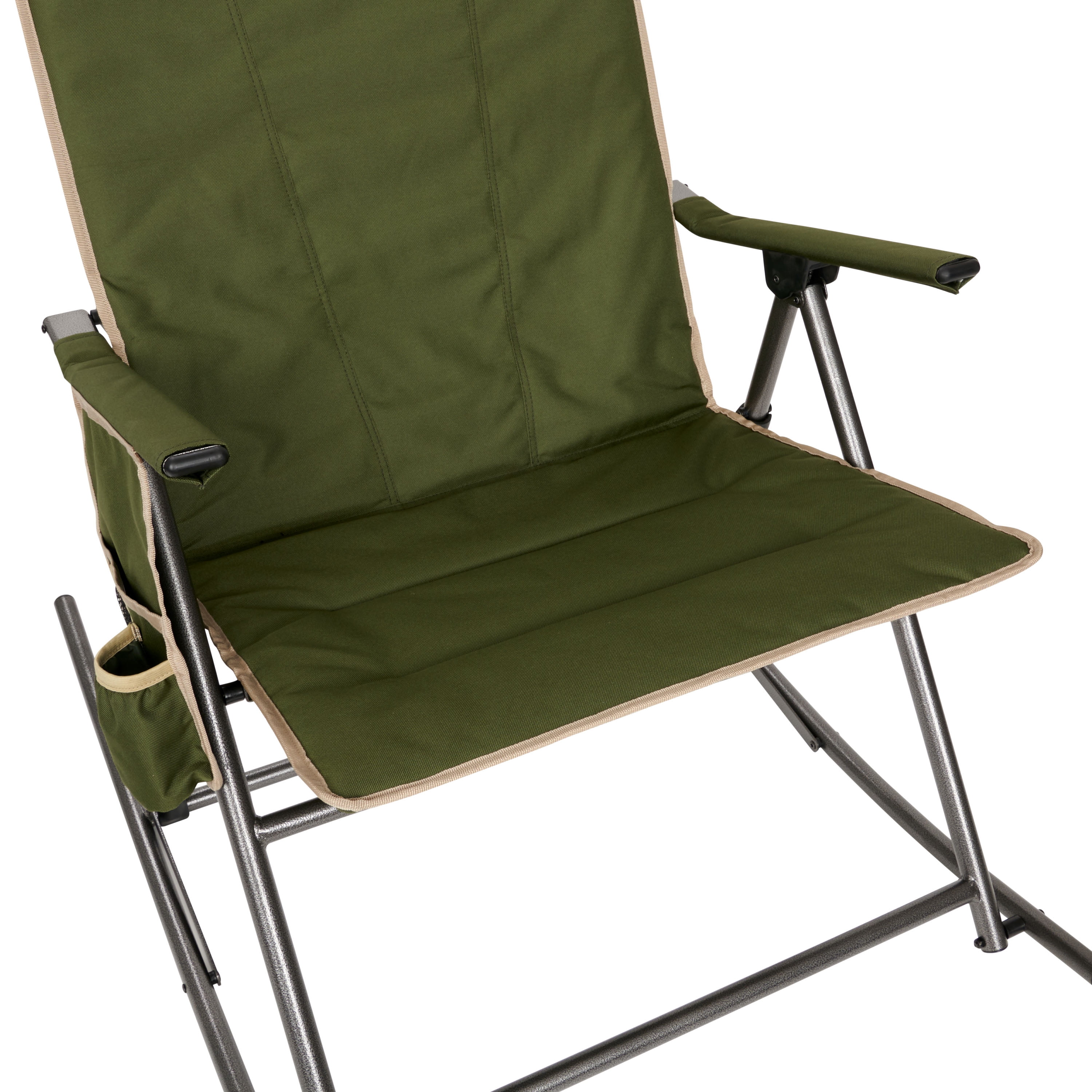 Slumberjack Moose Meadow Rocker Adult Camping Chair, Green 