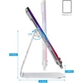 thumbnail image 3 of Support de Tablette, Support de Quai Réglable pour iPad Mini 2021, iPad 10.2, iPad Pro 11/12.9, iPad air, Tablettes Samsung, Tablettes de Moins de 13 Pouces, Support Multi-Angle en Aluminium, Argent, Jun, 3 of 5