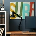 thumbnail image 2 of Stupell Industries Surf Print Modern Beach Textured Word Design Canvas Wall Art by Daphne Polselli, 2 of 6