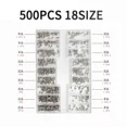 thumbnail image 1 of 500Pcs 18 Size Mini Screw Nuts DIY Kit Laptop Computer Assemble Repair Screws Fastener Set For Repairing Glasses Mobile Phone 500pcs B, 1 of 6
