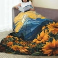 thumbnail image 6 of Vsdgher Elegant Sunset Sunflower Ultra-Soft Micro flannel Blanket Throw Blankets for Couch Sofa, Bed (4 sizes)-40"x30", 6 of 7