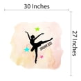 thumbnail image 4 of QUOTES - Kids Girls Bedroom Ballerina Silhouette Dream Big Lettering Art Vinyl Decoration Multicolored Stars Design Inspirational Quotes Home Wall Decal Sticker 30" x 27", 4 of 5