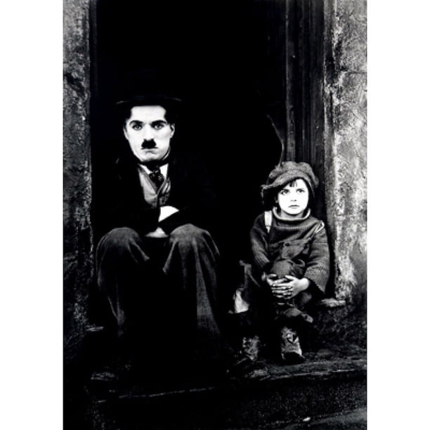 Póster decorativo de pared con dibujos animados de Charlie Chaplin, 30 x 42 cm