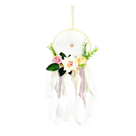 

Dream Catcher Handmade DIY Decorative Pendant Flower Dream Catcher Wall Hanging Decoration Wedding Decor Gift