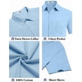 thumbnail image 5 of COOFANDY Men's Casual Button Down Shirts Vacation Shirts Camp Shirts Short Sleeve, 5 of 6