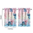 thumbnail image 4 of 2 Piece Set Cartoon Kitchen Curtains for Cartoon Lovers,Small Short Cafe Window Curtains Cartoon Movie Rod Pocket Bathroom Tier Window Treatment Drapes 27.5x36inch, 4 of 4