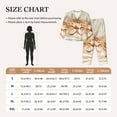 thumbnail image 4 of Yiaed Sleeping Cat In Blanket Print Pajamas Women's Long Sleeve Sleepwear Soft Button Down Loungewear Pjs Lounge Set Nightwear Womens Pajama Pants-Medium, 4 of 7