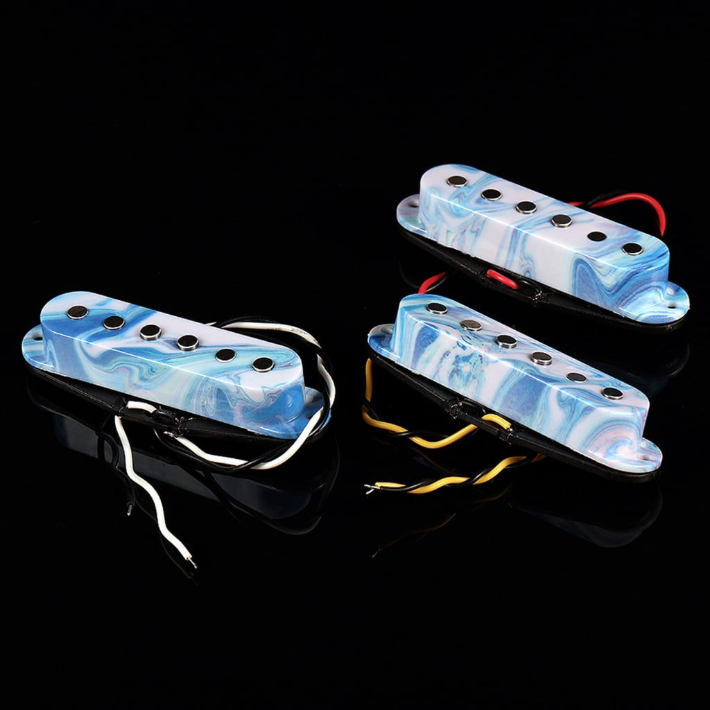 CEORPER Pack of Wax Potted Pickup Set 6 Strings Design Electric Guitars Neck Bridge Position Fatter Tone Electric Guitar Parts