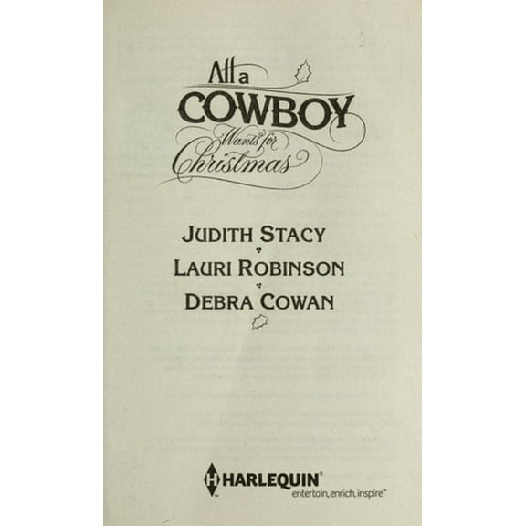 Pre-Owned All a Cowboy Wants for Christmas: An Anthology (Unknown) 0373297076 9780373297078