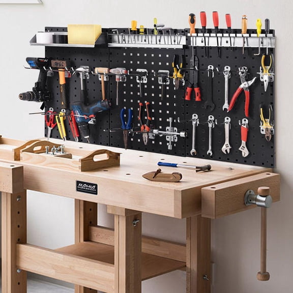 Wall Mounted Pegboard Kit 3 Pegboards Garage Workshop Organization