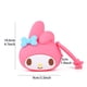thumbnail image 1 of Lindo como un botón: Hello Kitty Kuromi Mini bolsa de silicona para monedero Coolromi, almacenamiento de auriculares Melody y llavero, 1 of 4