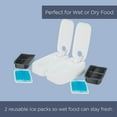 thumbnail image 4 of TRIXIE TX2 Automatic Food Dispenser, Two Timers and Bowls, 48 Hr Timer, Battery Operated, Gray, 4 of 7