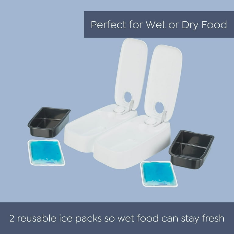 TRIXIE TX2 Automatic Food Dispenser, Two Timers and Bowls, 48 Hr