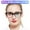 Purple(bluelight), variant on OCCI CHIARI Reading Glasses Women 1.75 Big Readers for Large Lady Clear Lens (1.0 1.25 1.5 1.75 2.0 2.25 2.5 2.75 3.0 3.5 4.0) with Arylic Lens (Purple, 175)
