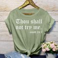 thumbnail image 2 of B91xZ Hauts d'Été Mode pour Femmes Manches Courtes Tunique Fluide Grande Taille Col Rond Blouse Tee, Vert TTG, 2 of 4