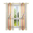 thumbnail image 7 of Yayeee Window Curtains Light Filtering 63"x52" Grommet Panel Pair Home Living Room Decor, Colorful Plane, 7 of 7
