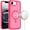 Hotpink, variant on For iPhone 16E (E edition) / SE4 (2025) Glossy Oil Premium Hybrid Case Cover - Black