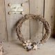 thumbnail image 2 of Anillo de ratán, anillo de ratán, floristería, hecho a mano, puerta, colgante, guirnalda floral, decoración navideña campestre, anillo desnudo, flor seca, 2 of 5