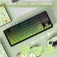 thumbnail image 3 of ATTACK SHARK M87PRO TKL Wireless Mechanical Gaming Keyboard, BT5.0/2.4G/USB-C Wired Hot Swap RGB Keyboard 80% US Layout, Linear White Switches Gradient Side Print PBT Keycap for PC Mac, 3 of 9