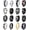 7, variant on 16Pcs Stainless Steel Fidget Rings for Men Women Non Tarnish - Anxiety Relief Smooth Black Spinner Ring Set Mens Wedding Band Daily Engagement Promise Rings Jewelry Gift Comfort Fit Size 7-13