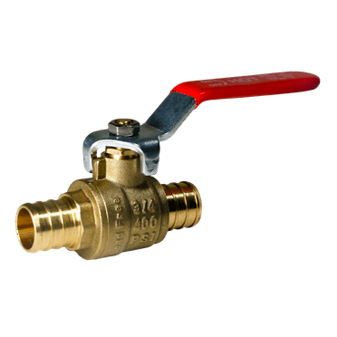 4 Pieces 3/4" Pex Ball Valve Hot/Red, 24-2-3=4X
