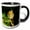 Black/White, variant on 3drose, Image of English Robin in Late Summer, 15oz Mug