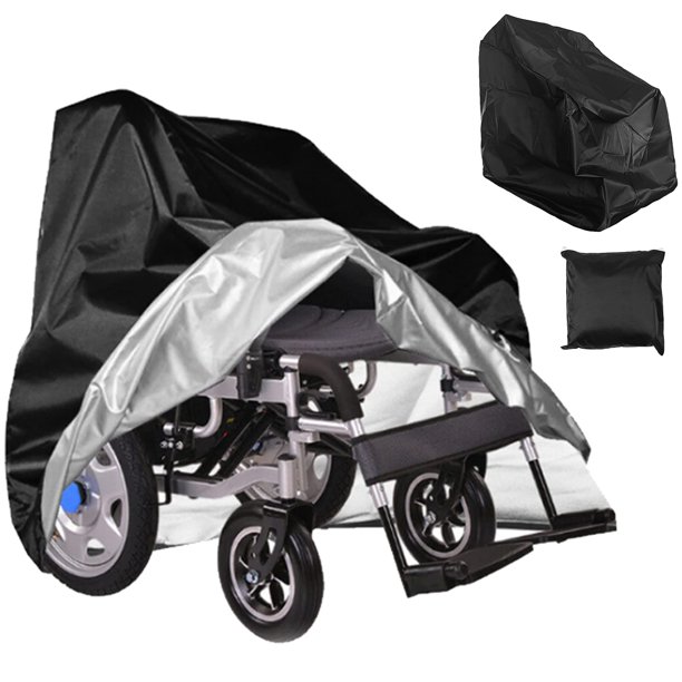 Funda para silla de ruedas, funda de almacenamiento para scooter de movilidad 210D para viajes, funda ligera impermeable para silla de ruedas eléctrica, 40x30x40 pulgadas