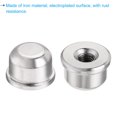 thumbnail image 4 of Uxcell Tapped 1/4-27 Thread for Lamp Harp Silver Lamp Shade Finials Caps Iron Electroplated 8 Pack, 4 of 6