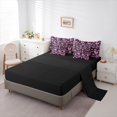 thumbnail image 5 of Feelyou Cute Bow Skull Twin Bedding, Sugar Gothic Halloween Bedding Comforter Set, Black Pink, Black Reversible, 7 Pieces, 5 of 7