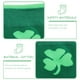 thumbnail image 5 of 2 pares de calcetines de algodón de tubo medio con patrón de trébol, calcetines deportivos transpirables para adultos, 5 of 5
