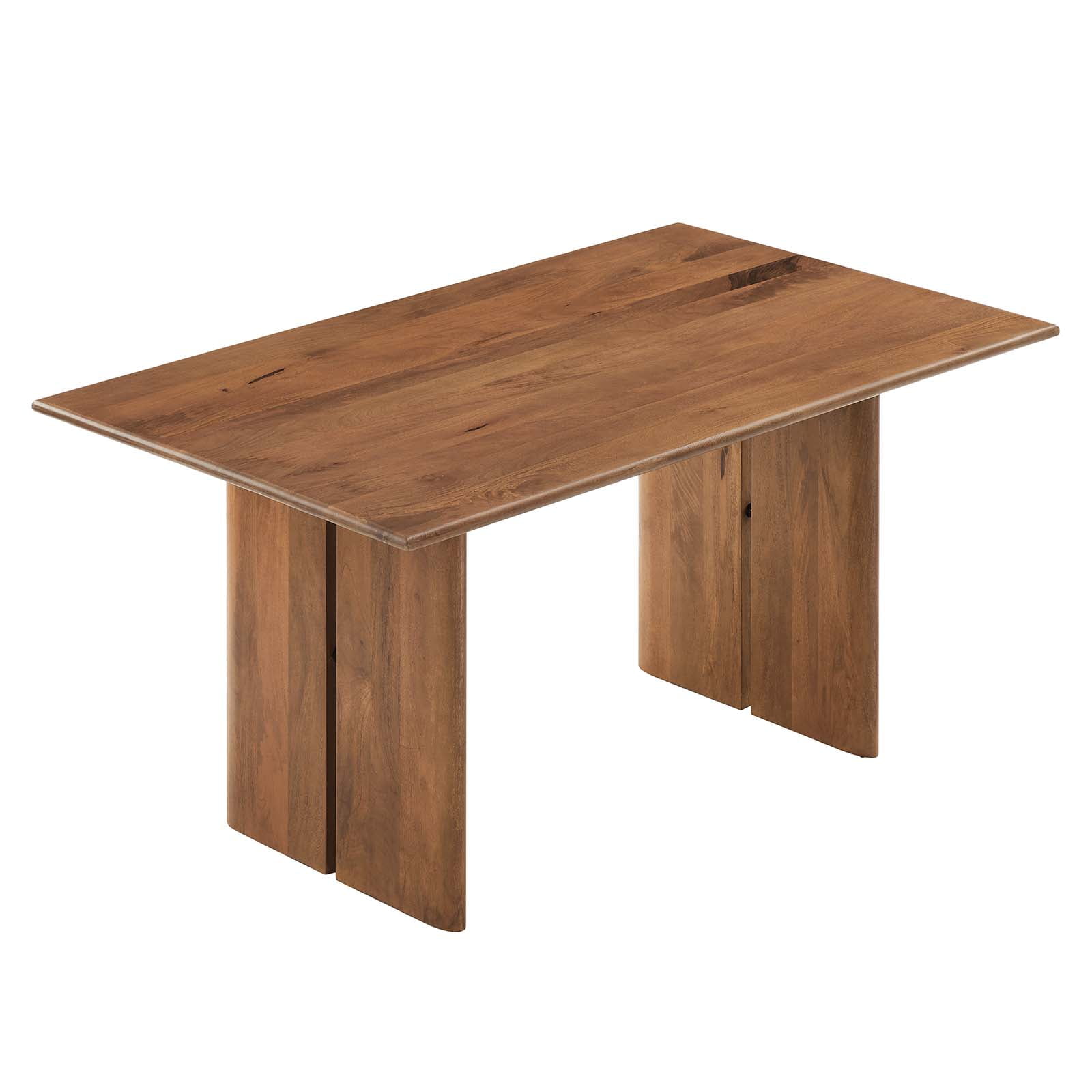 Modway Amistad 60" Wood Dining Table in Walnut